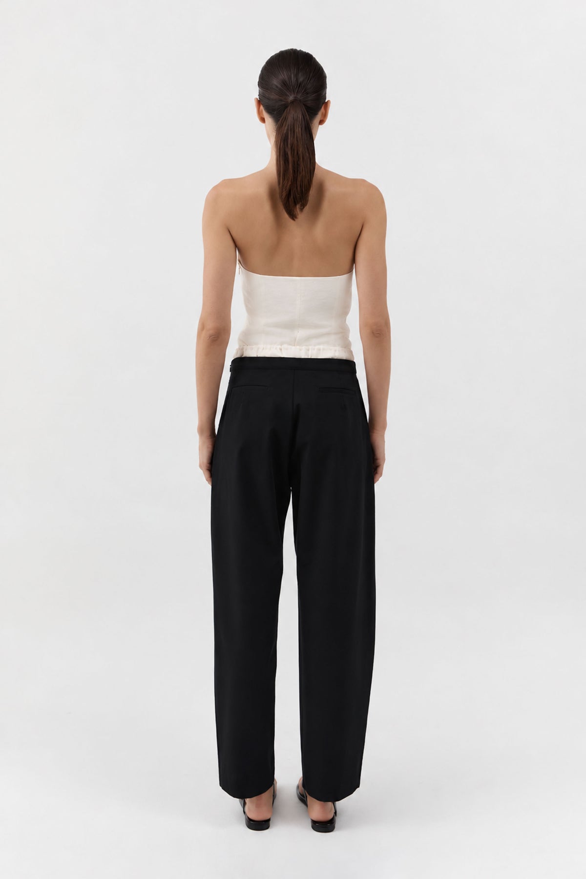 Raw Silk Minimal Bodice - Cloud Cream