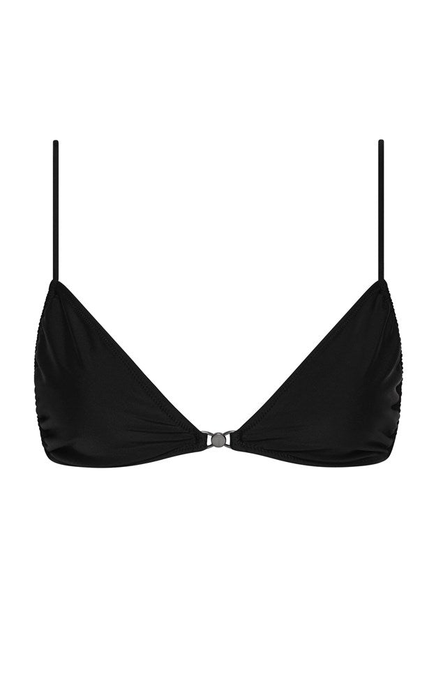 Almond Bikini Top - Black