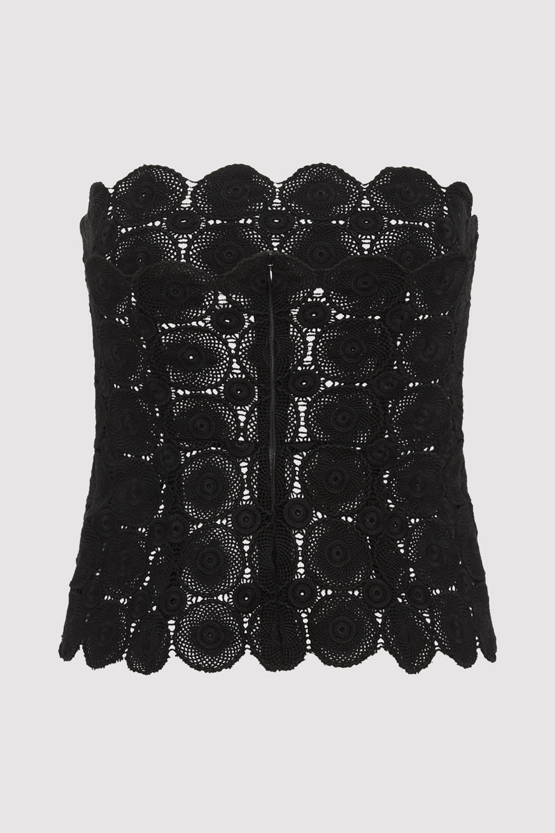 Doily Top - Black