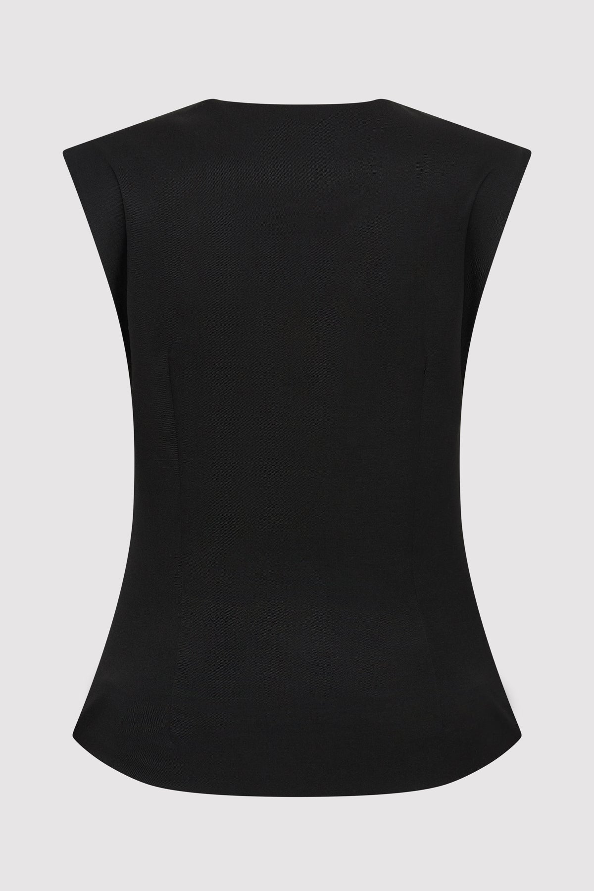 Wool Vest - Black