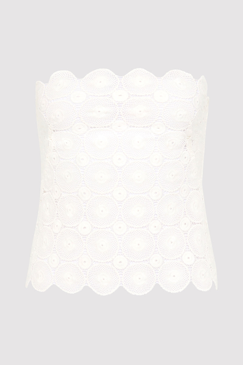 Doily Top - White
