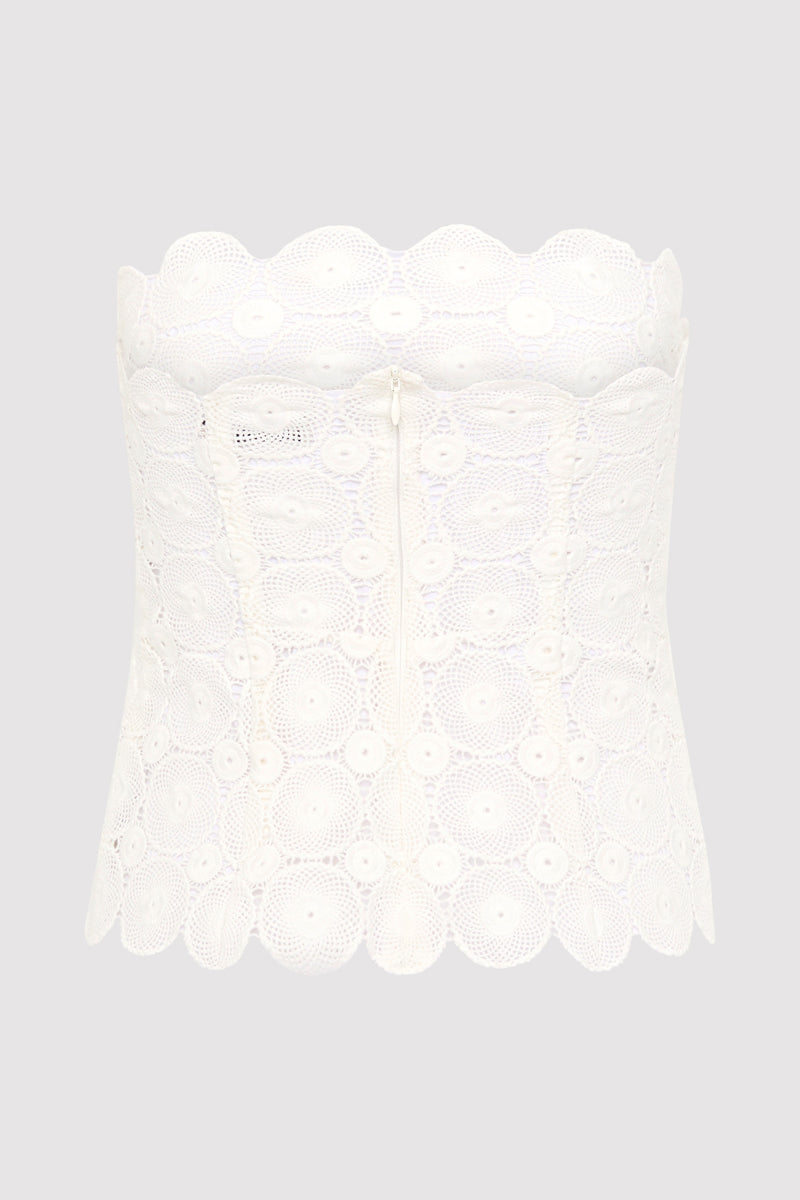 Doily Top - White