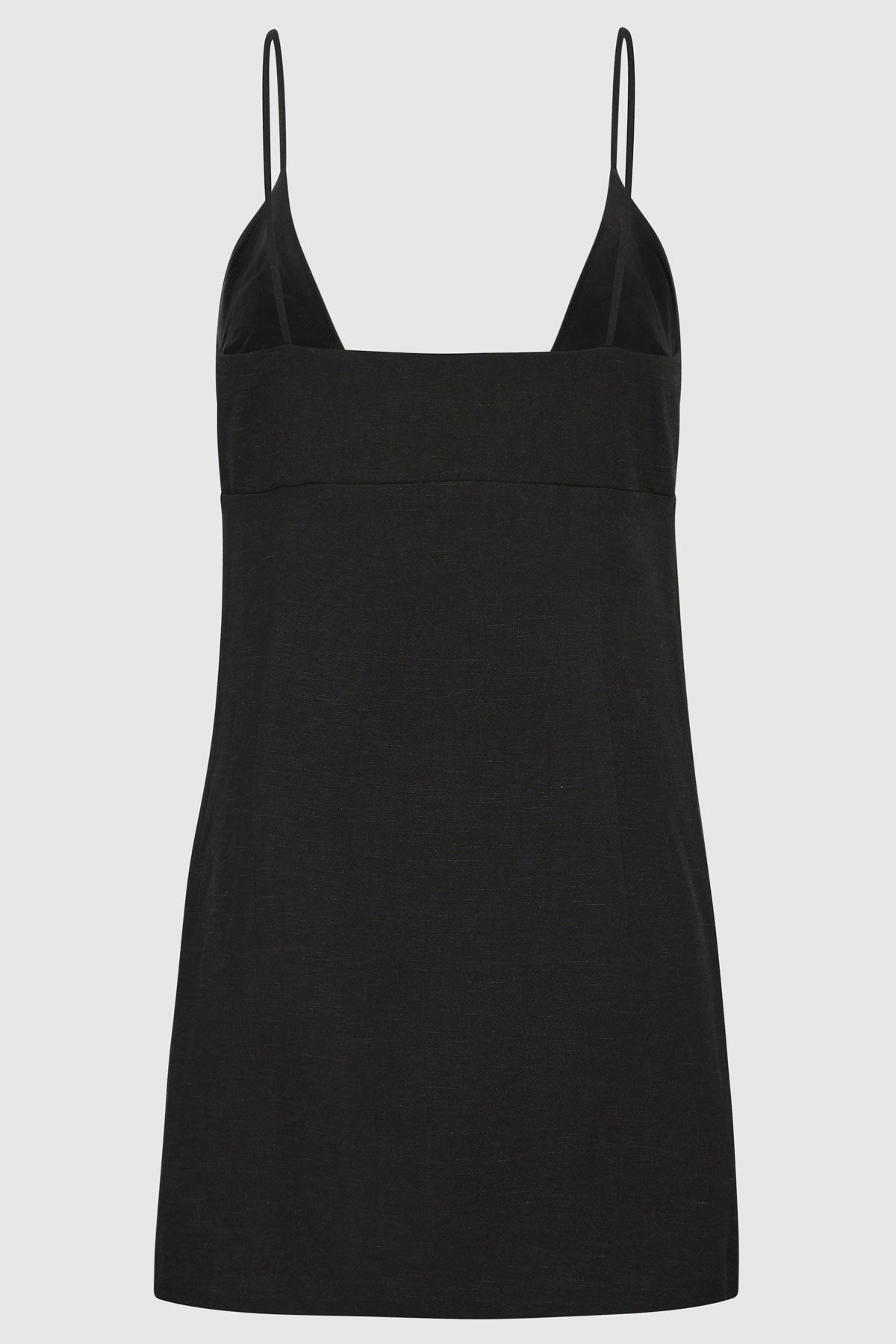 Tie Front Top - Black