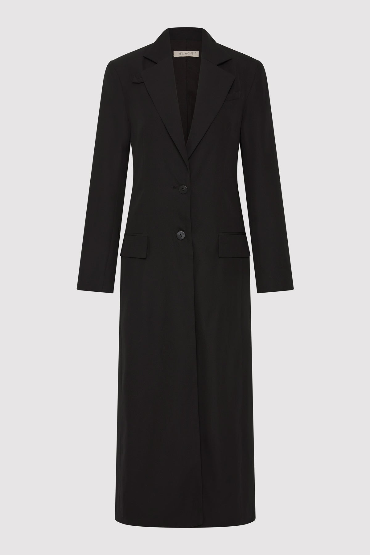 Tailored Maxi Coat - Black