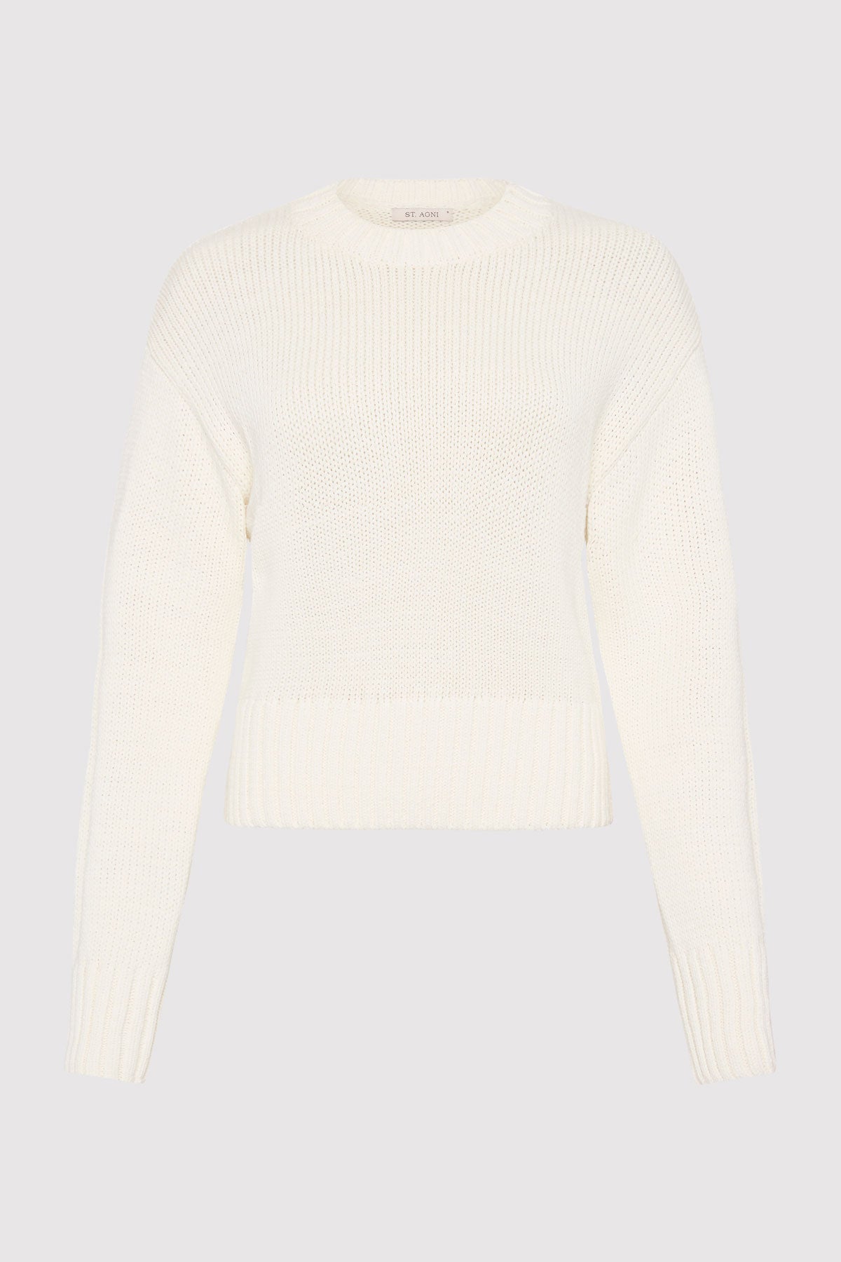 Linen Silk Blend Jumper - Salt