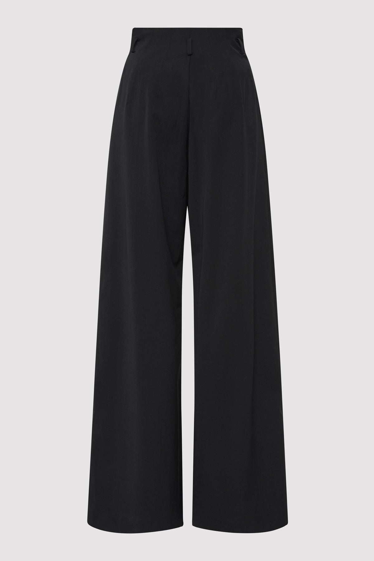 Cotton Paperbag Waist Trousers - Black