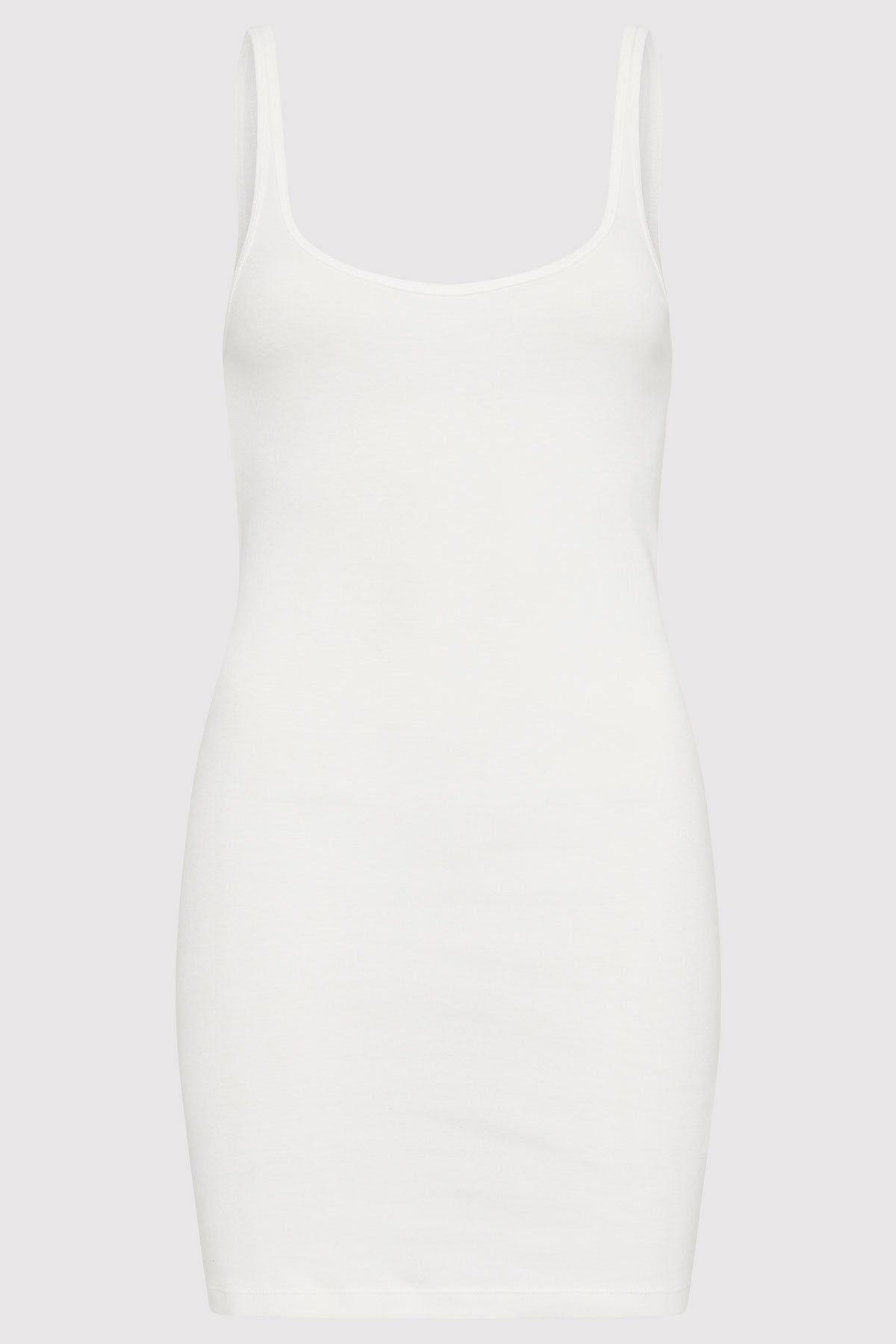 Organic Cotton Slip Dress - White