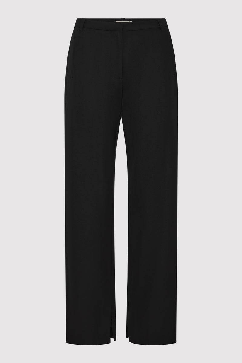 90s Split Leg Pants - Black