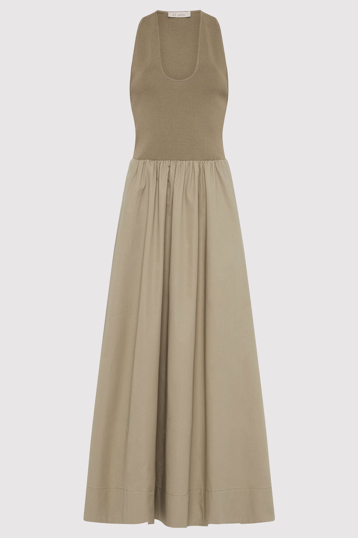 Plunge Neck Dress - Shadow