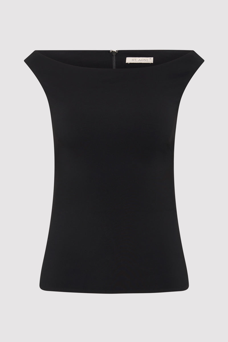 Slim Bateau Top - Black