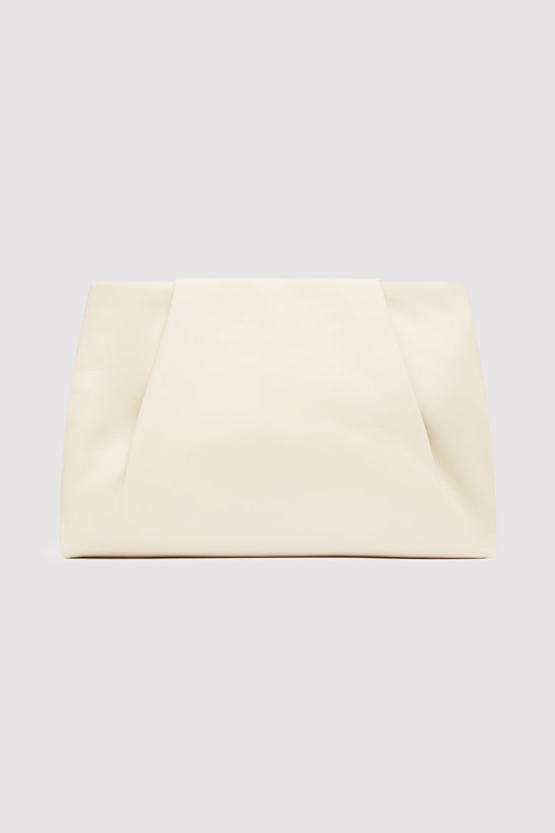 Soft Tuck Clutch - Creme