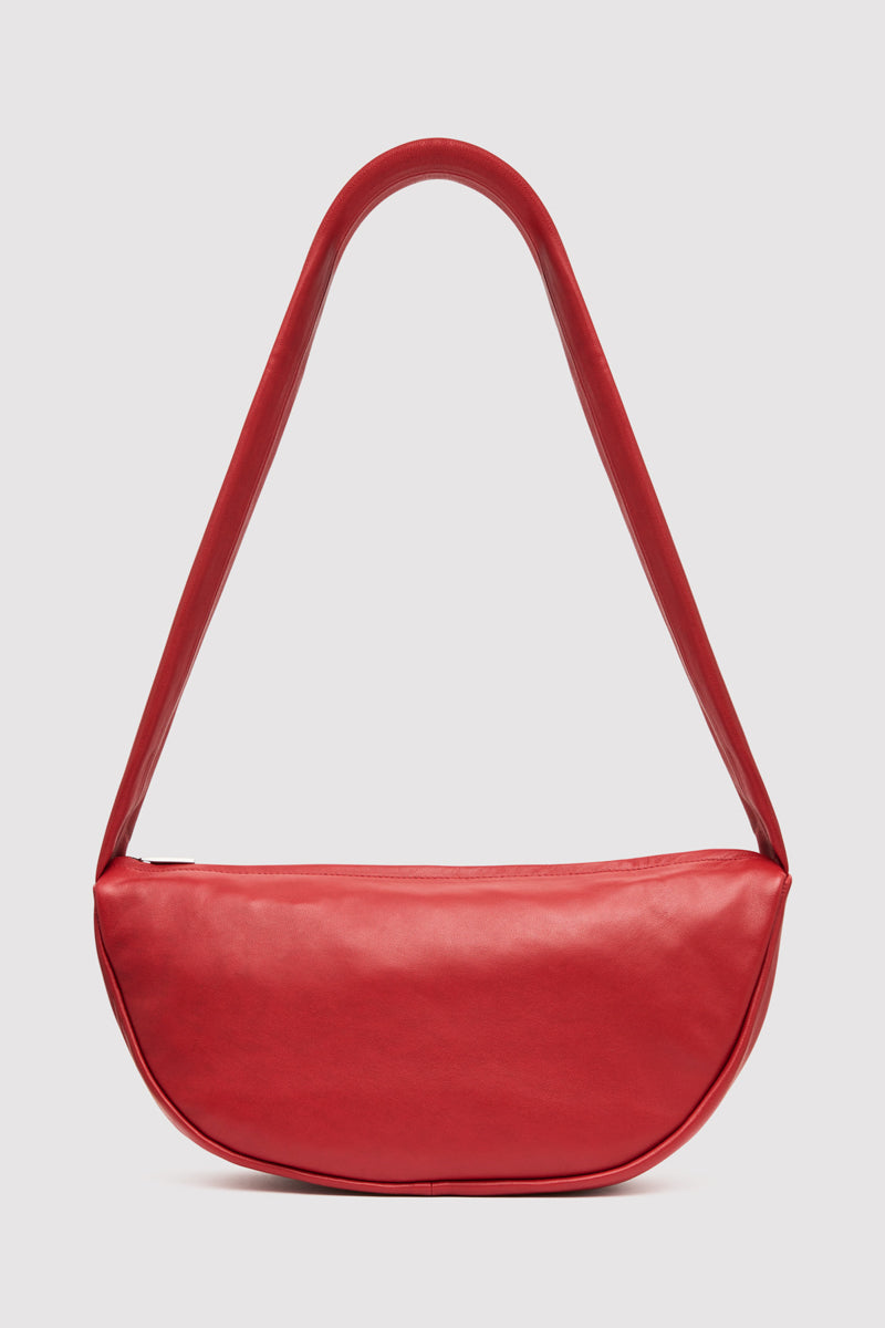 Soft Crescent Bag - Rosso