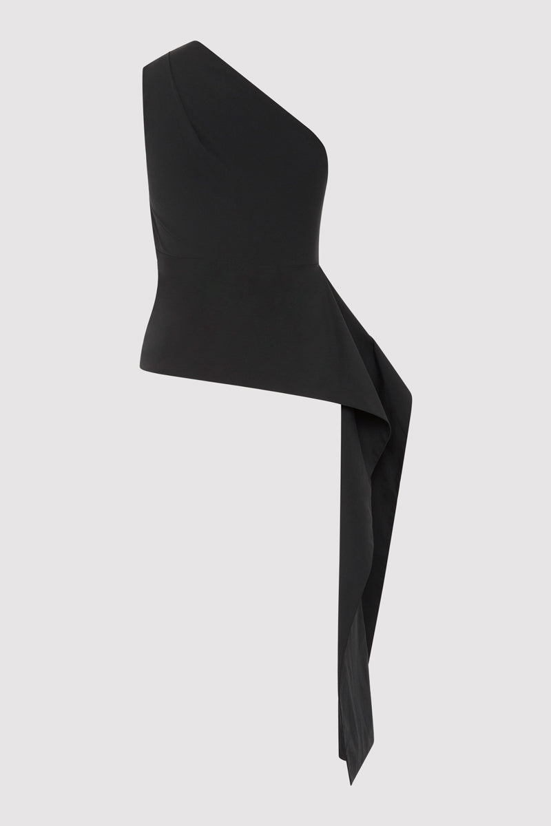 Asymm Origami Top - Black