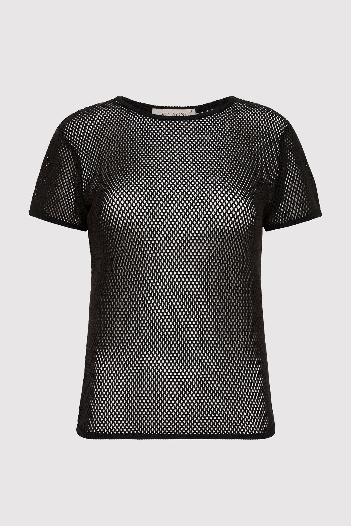 Mesh Short Sleeve Tee - Black