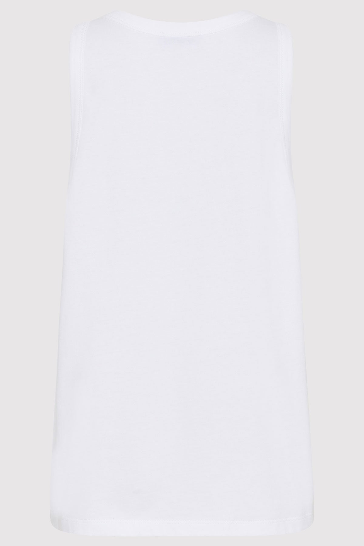 Organic Cotton Boxy Tank - White