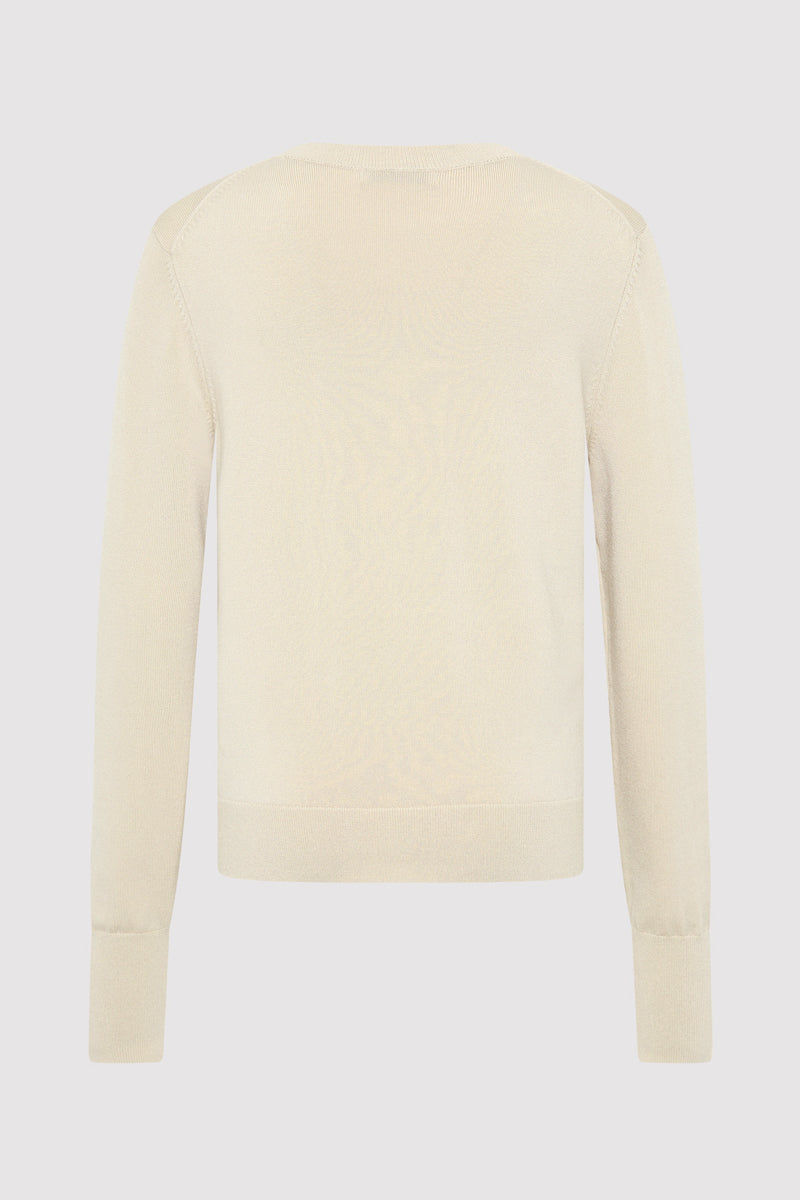 Classic Crew Neck Sweater - Creme