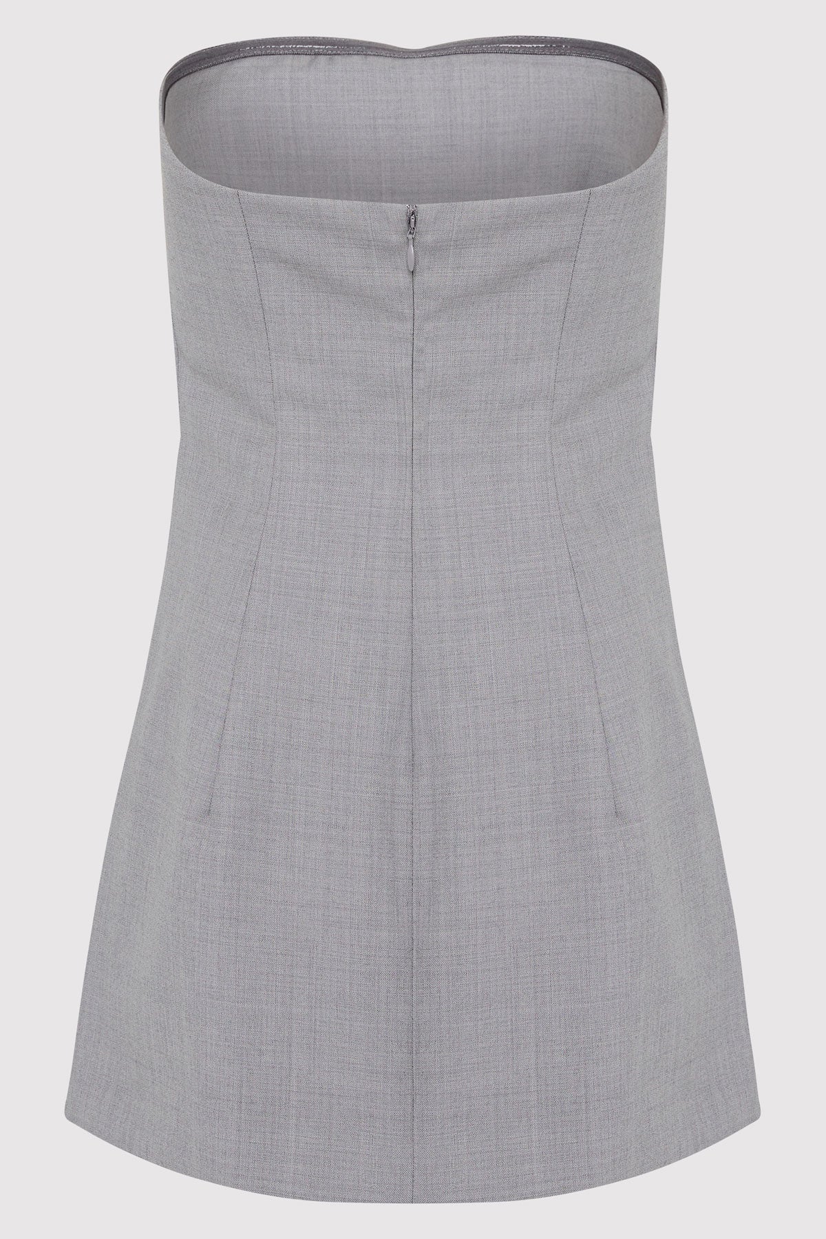 Wool Column Tunic - Grey