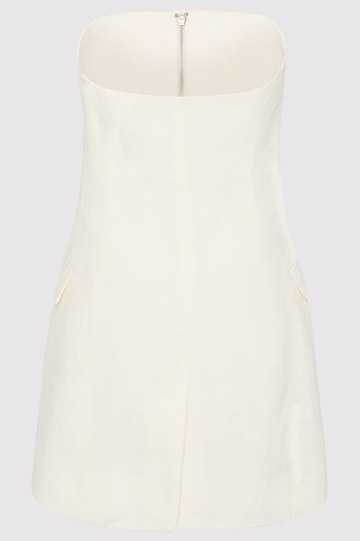 Tailored Strapless Top - Ivory