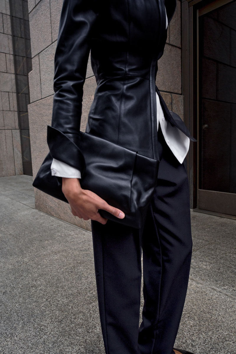 Soft Tuck Clutch - Black