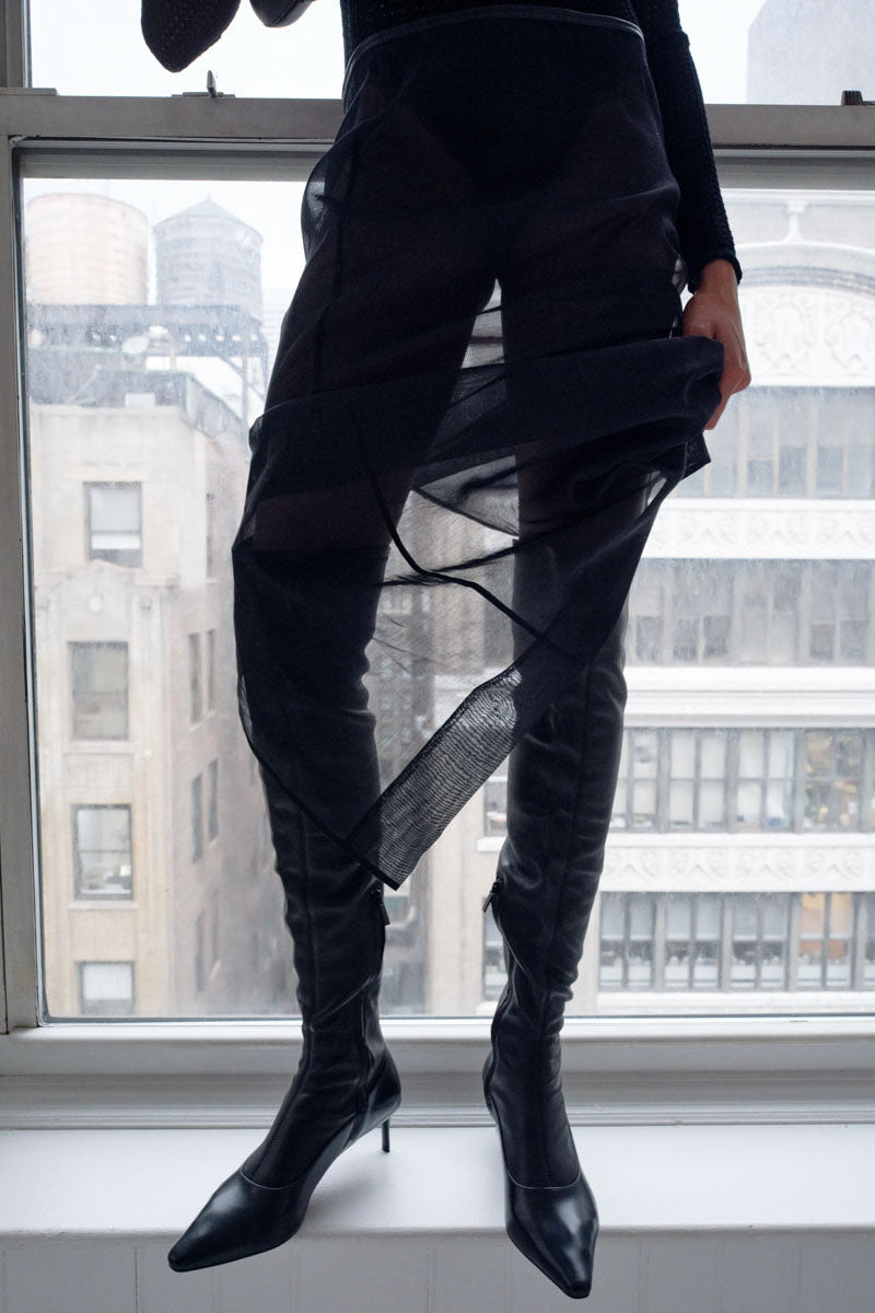 Sock High Boot - Black
