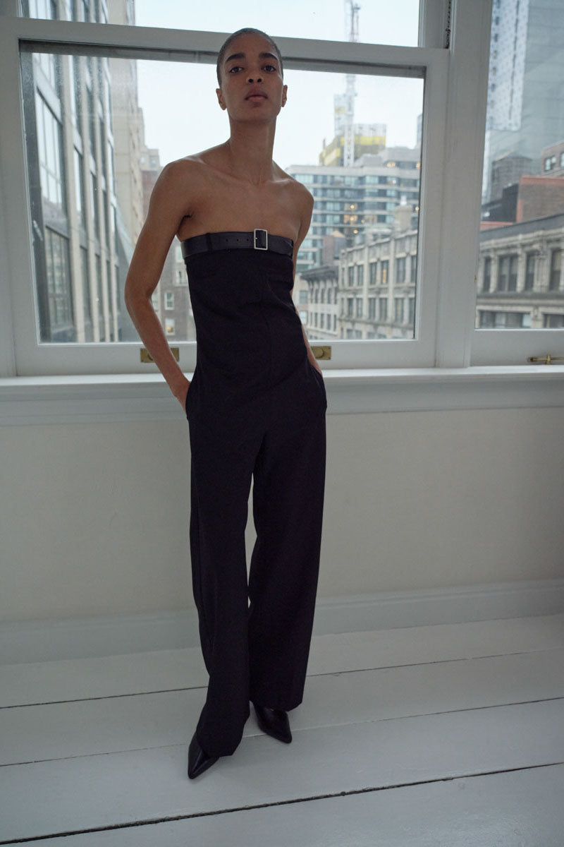 Deconstructed Tailored Jumpsuit - Black