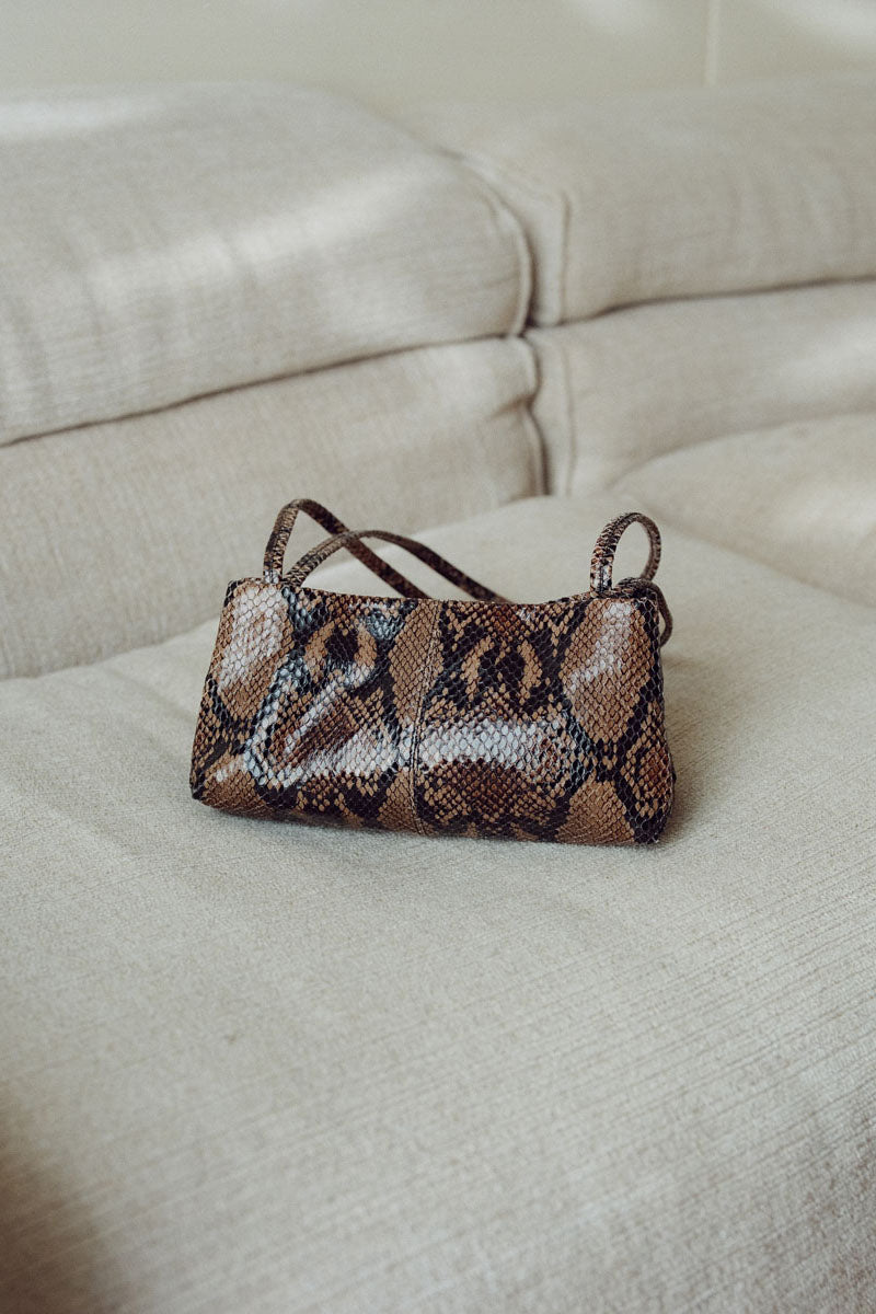 Petit Origami Bag - Python Embossed