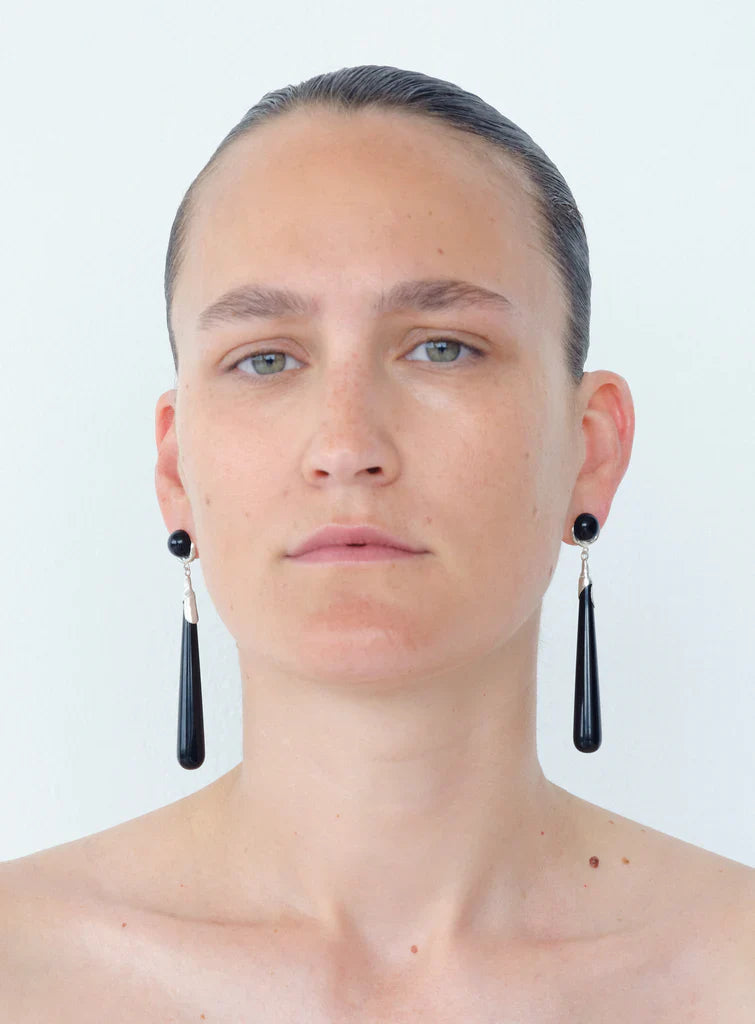 Simblème Grande Earrings by Corali - Onyx