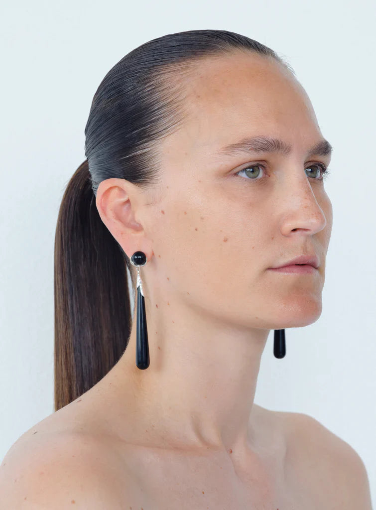Simblème Grande Earrings by Corali - Onyx