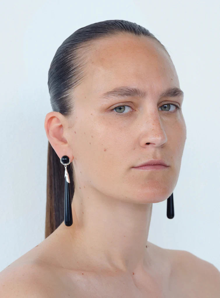 Simblème Grande Earrings by Corali - Onyx