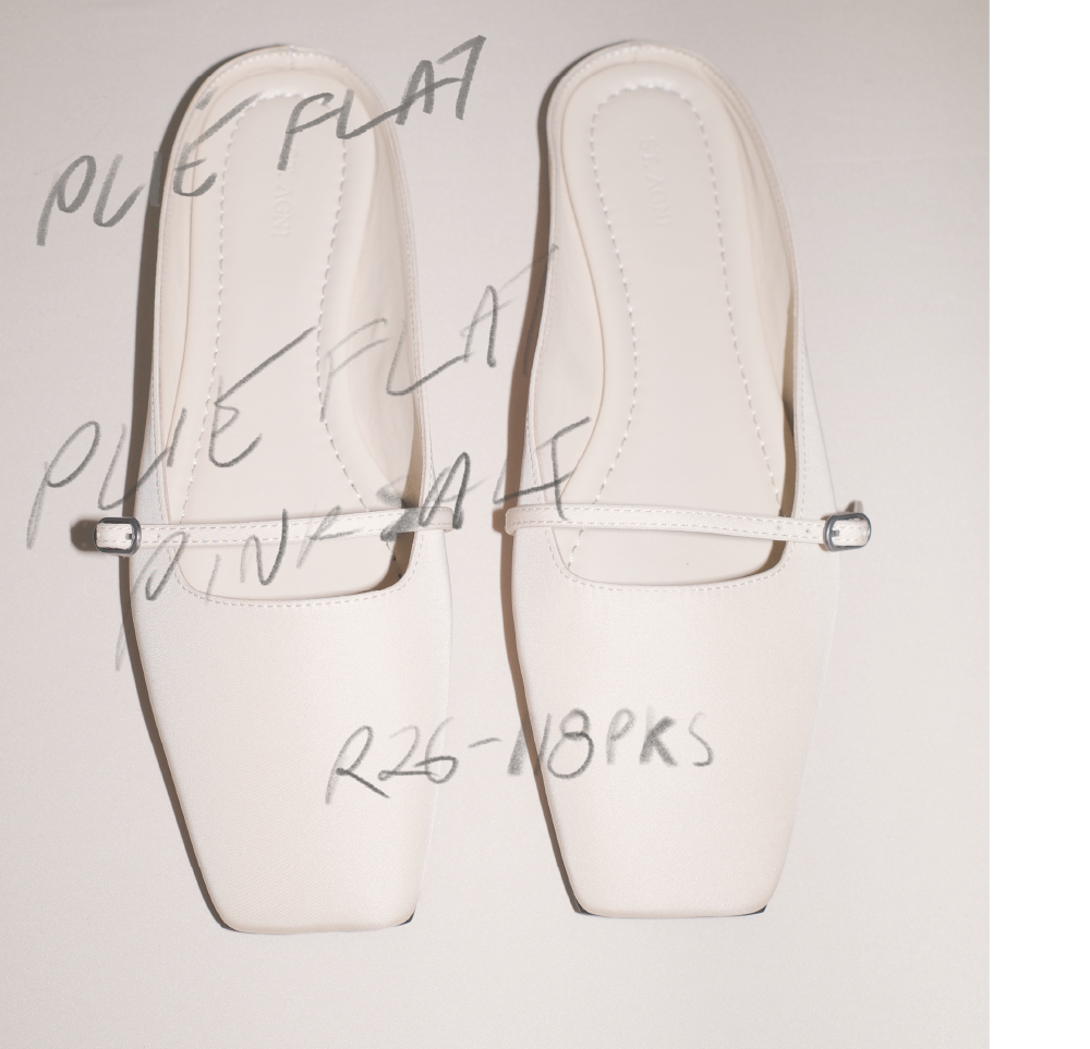 01. Runway Ephemera Plié Flat in Pink Salt