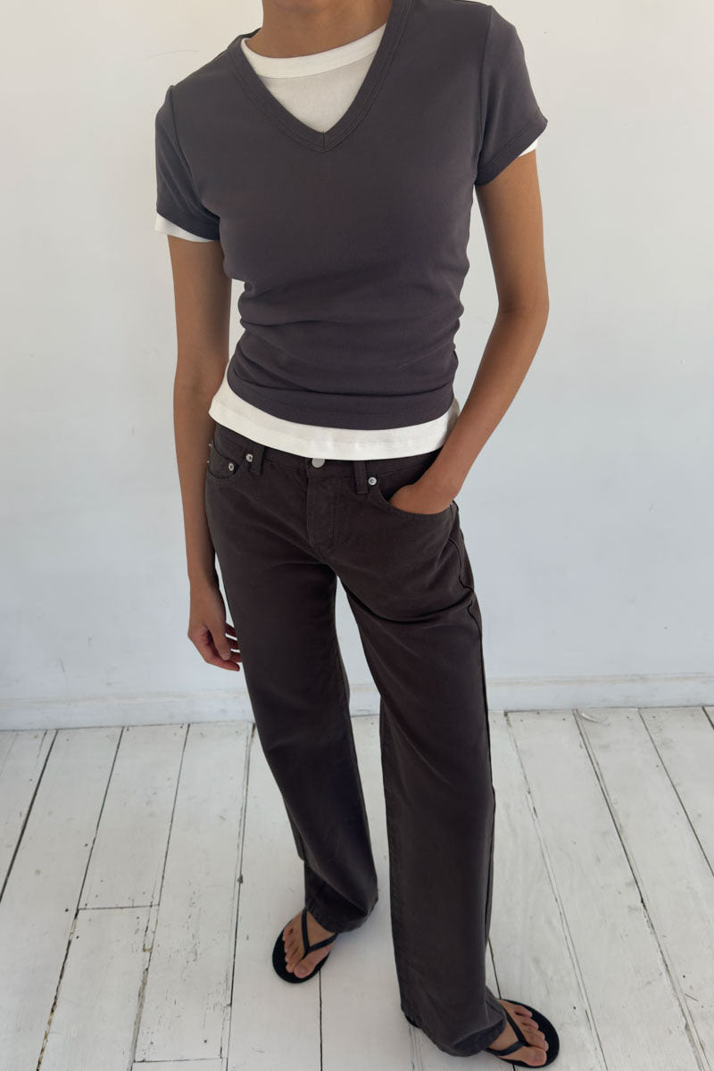 Canvas 90s Low Rise Jeans - Ash