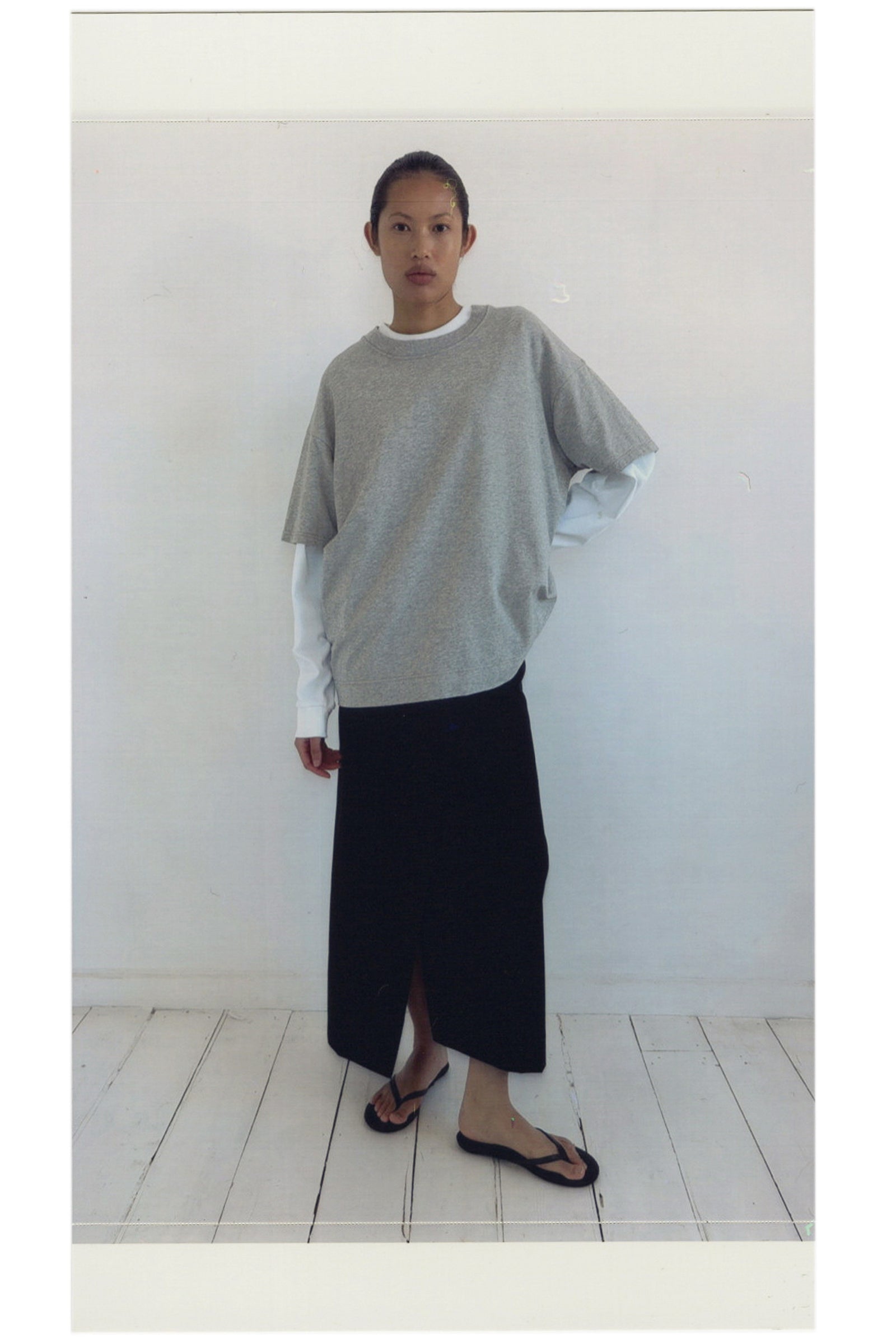 Tailored Wrap Skirt - Black