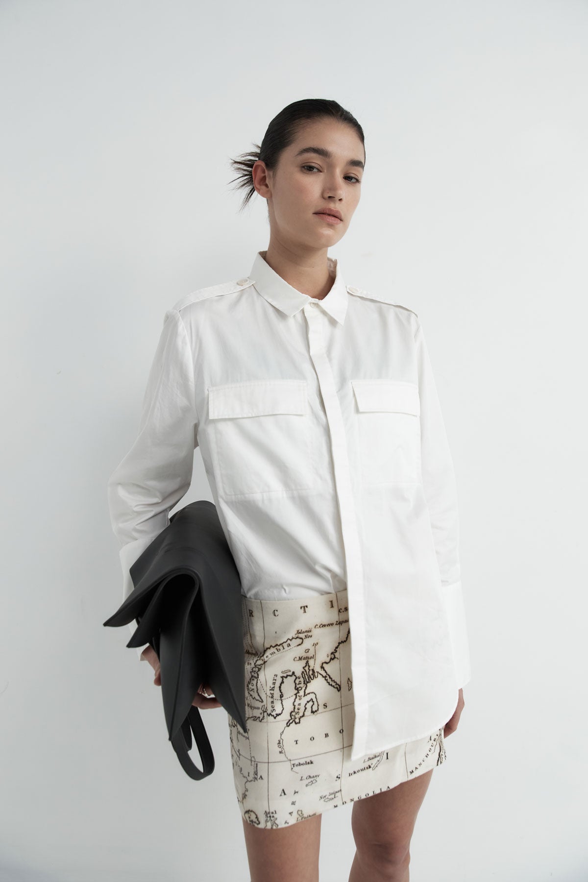 Silk Mini Skirt - Atlas