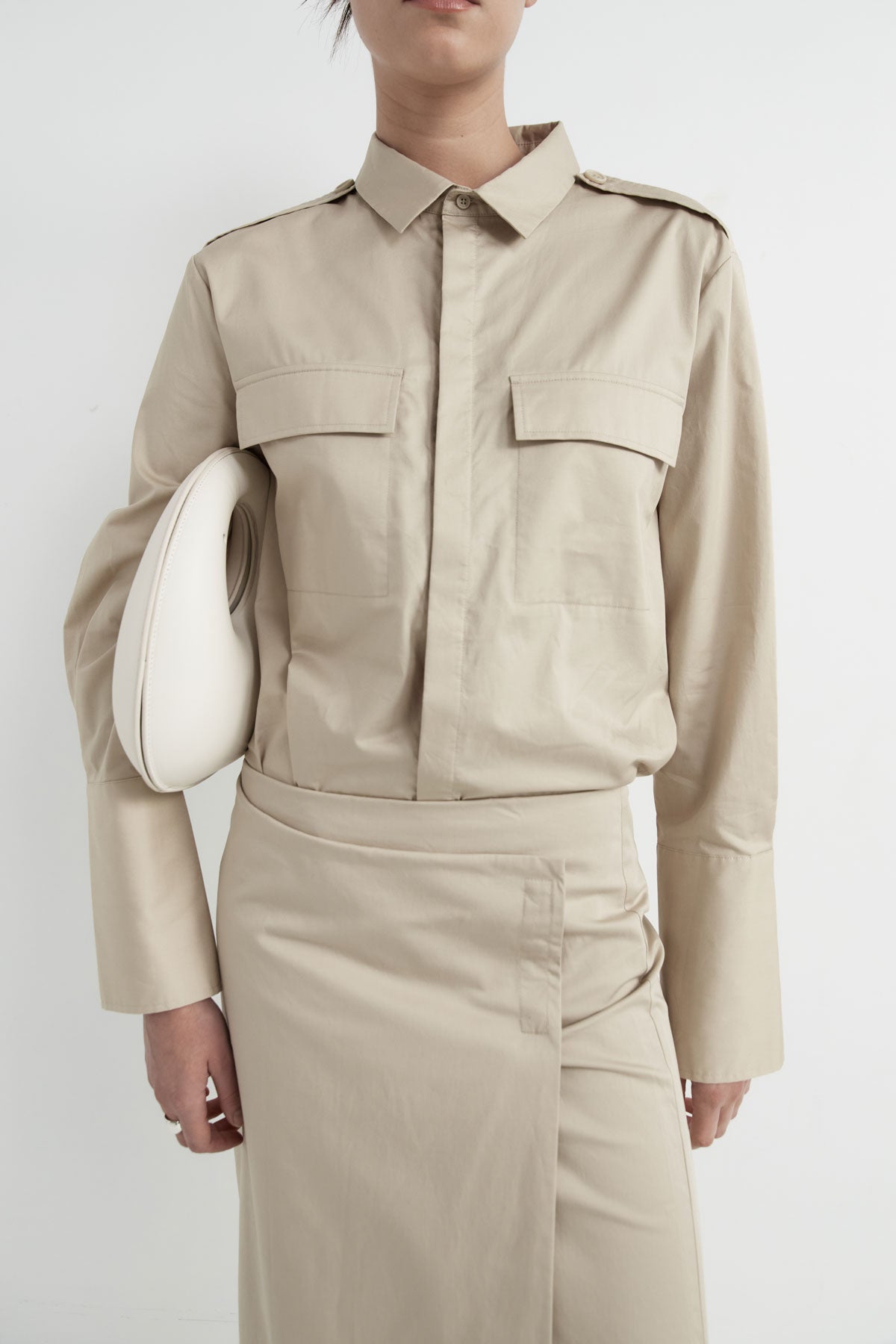 Classic Utility Shirt - Champagne