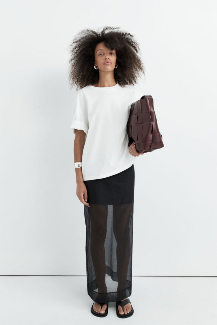 Organic Cotton Relaxed Tee - White