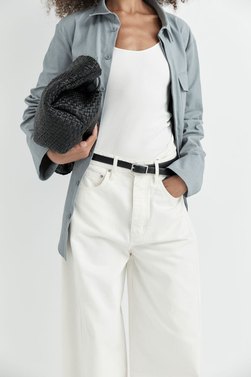 Mid Rise Balloon Jeans 
by Outland Denim - White