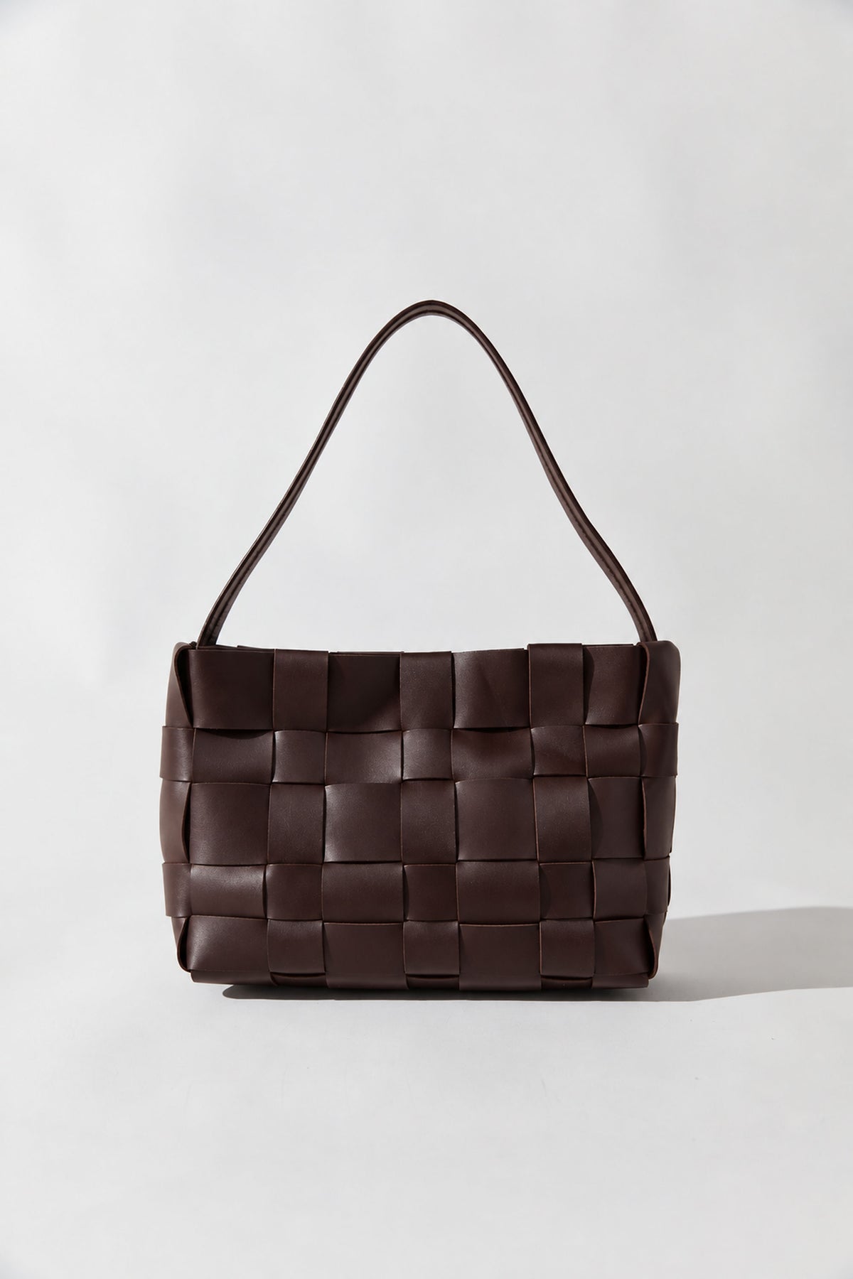Woven Mini Tote - Chocolate