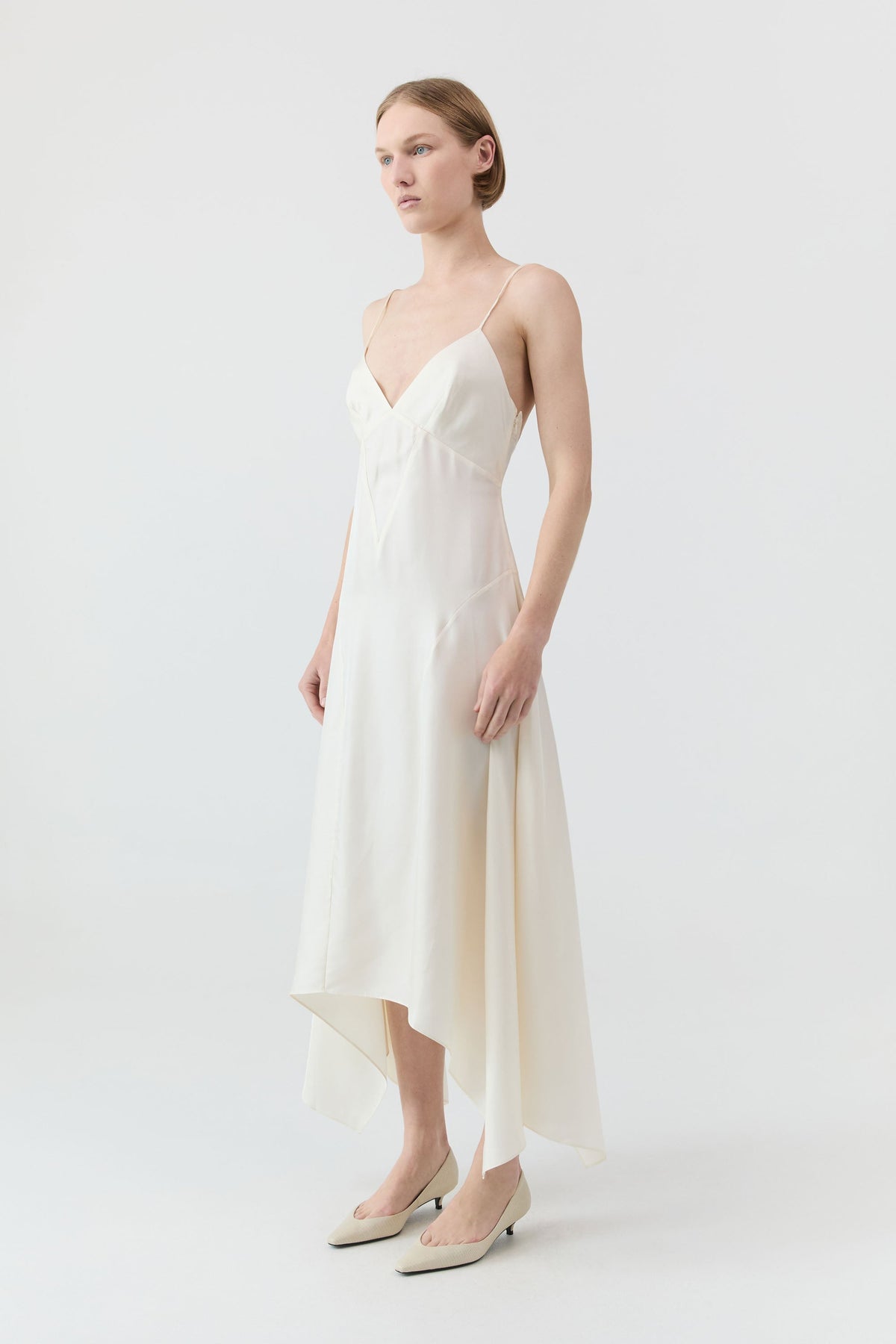 Bianca Silk Dress - Talco