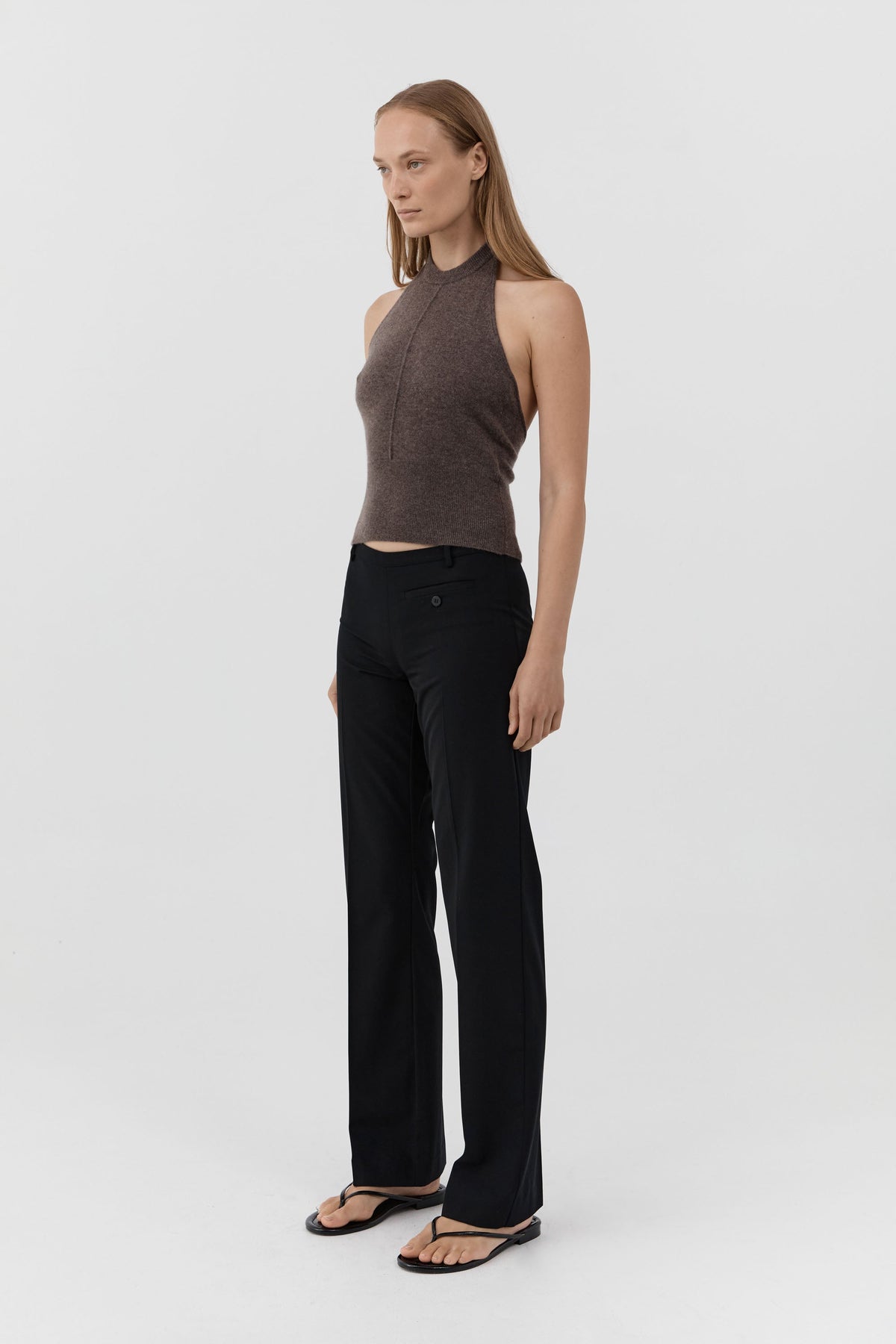 Cashmere Halter Top - Elmwood