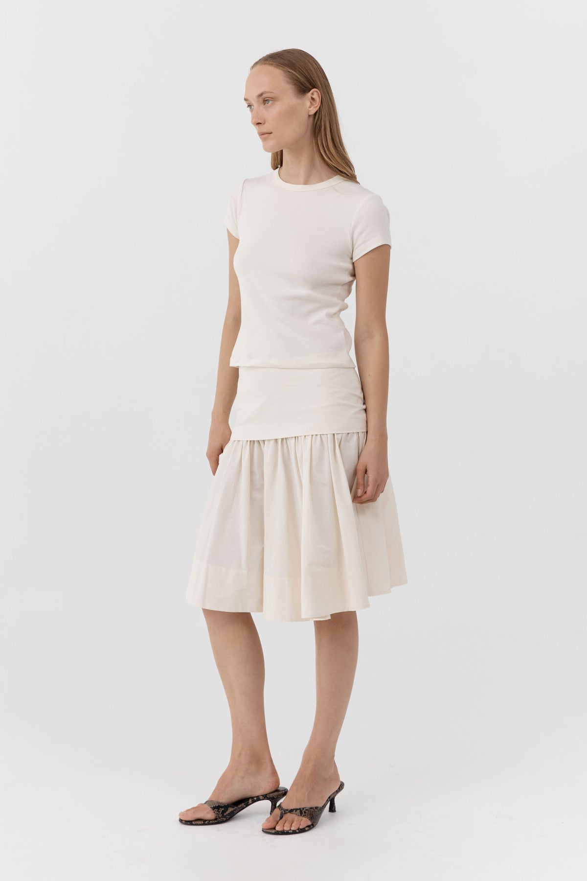 Circle Hem Gathered Skirt - Talco