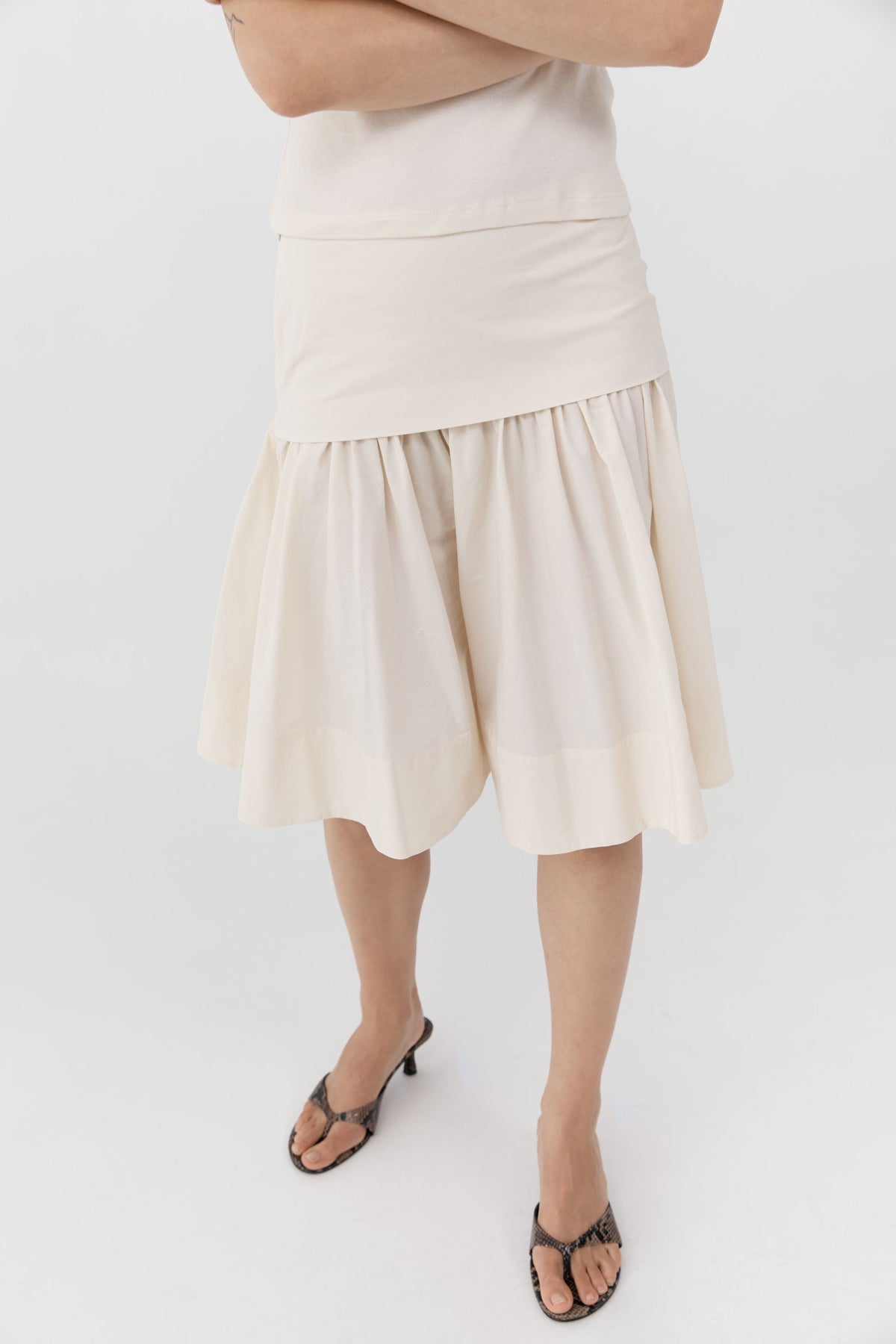 Circle Hem Gathered Skirt - Talco