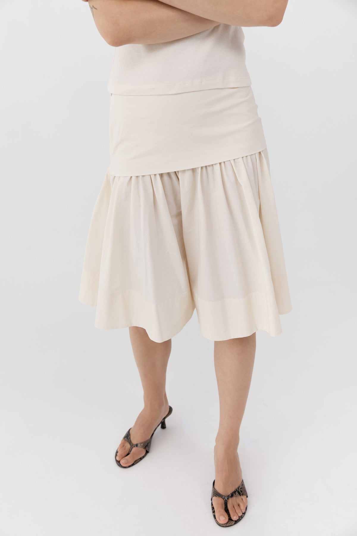 Circle Hem Gathered Skirt - Talco