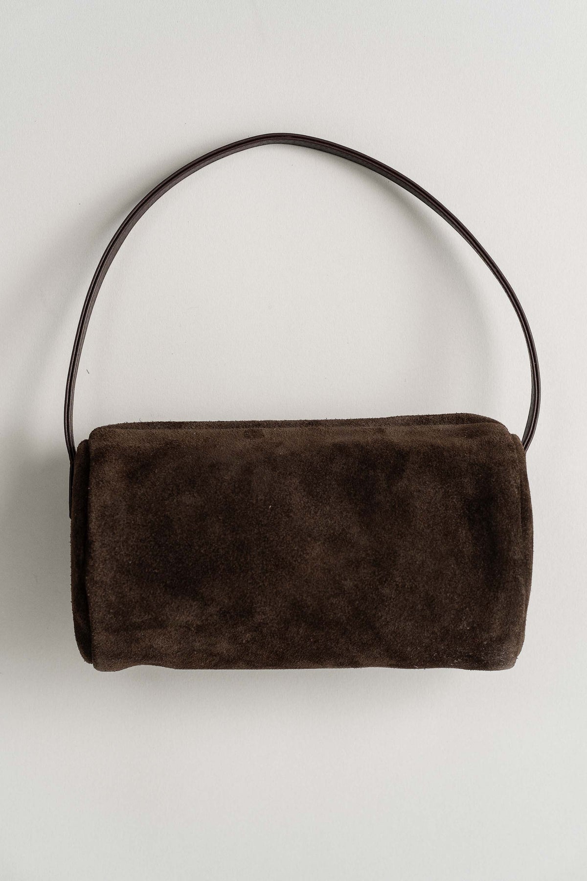 Connolo Shoulder Bag - Coffee Suede