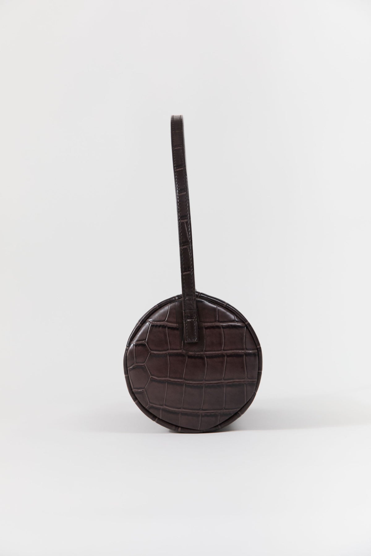 Connolo Shoulder Bag - Croc Embossed Coffee