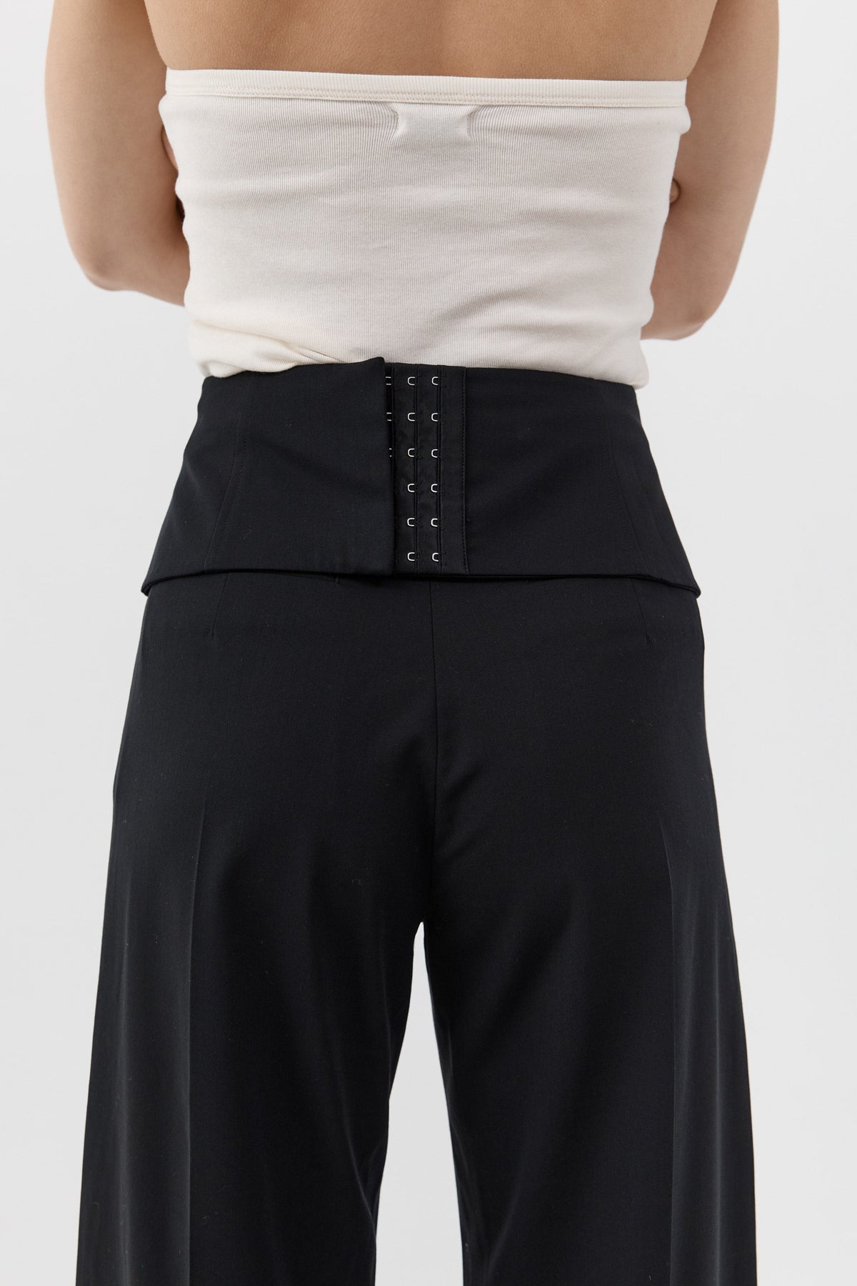 Cummerbund Carter Trouser - Black