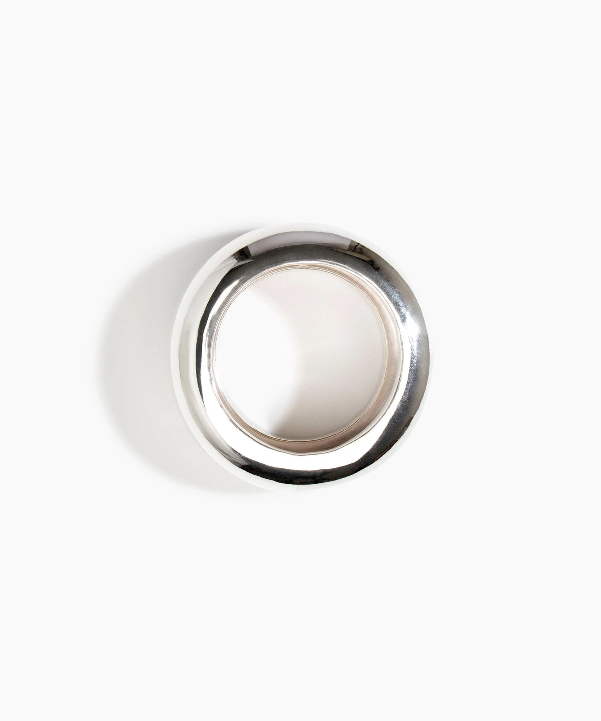 Wide Boulder Bangle by Dinosaur Designs - Silver