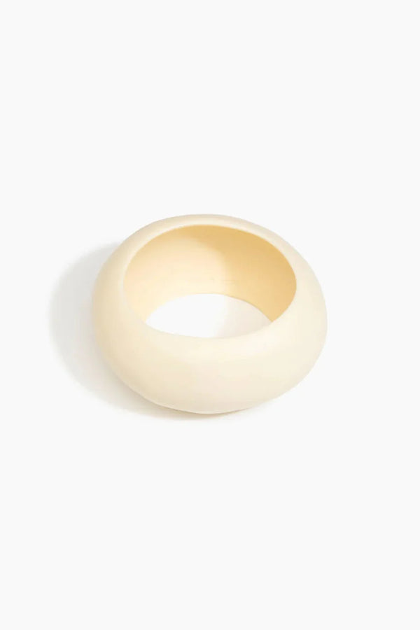 Boulder Bangle by Dinosaur Designs - Cream