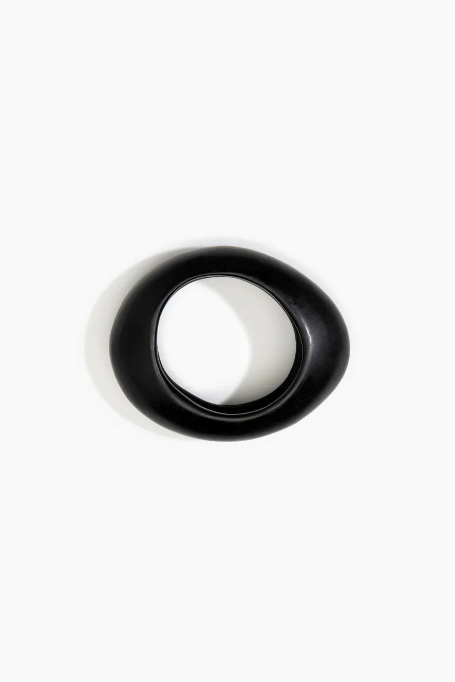 Medium Rock Bangle by Dinosaur Designs - Black
