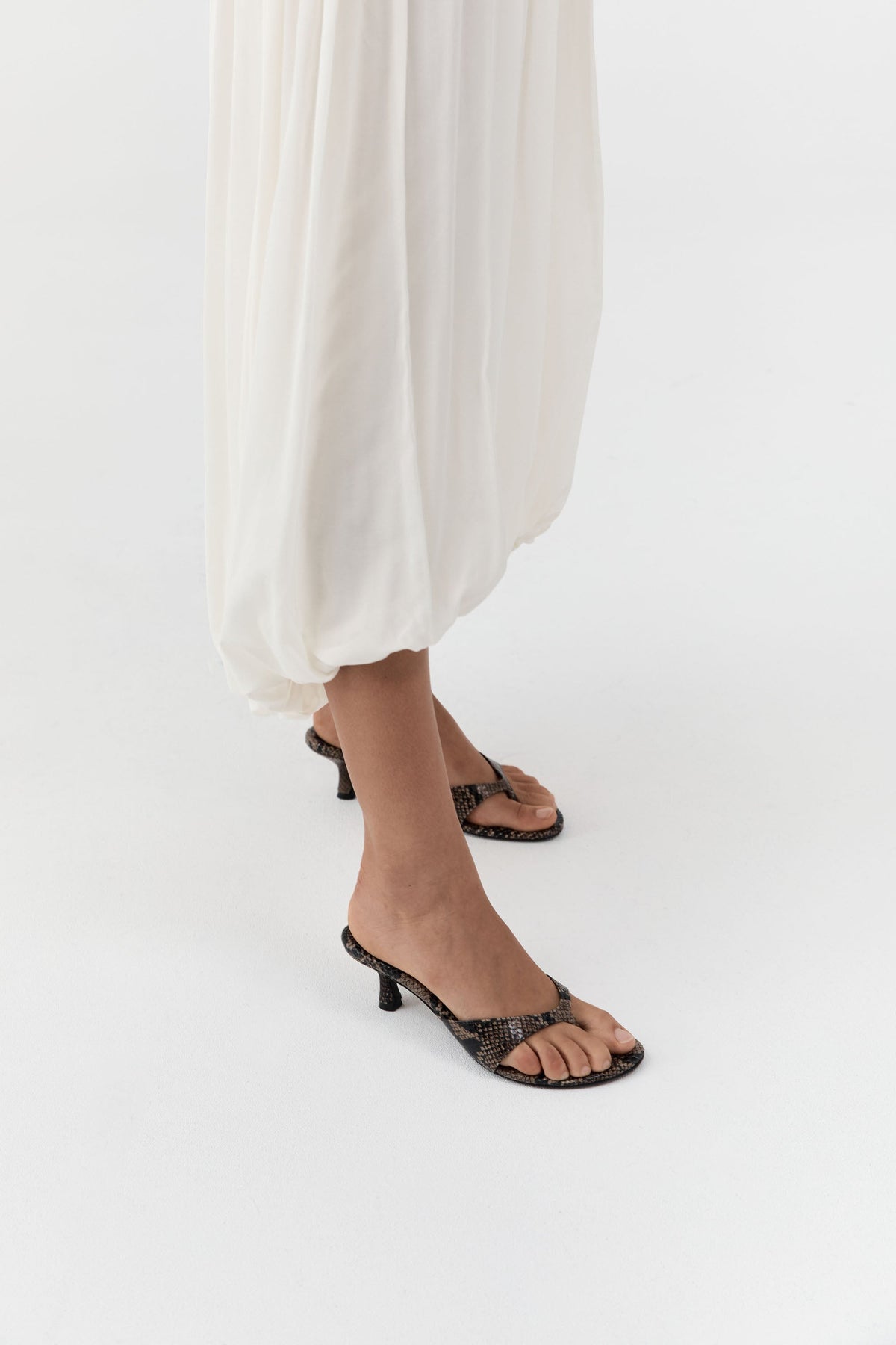 Everyday Thong Heel 50 - Python Embossed
