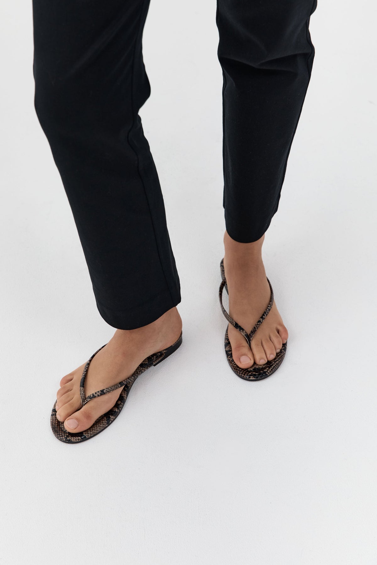 Fine Flip Flop - Python Embossed